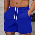 thumbnail image 2 of Viadha Shorts Men Summer Beach Shorts Drawstring Elastic Waist Sweat Shorts with Pockets, 2 of 6