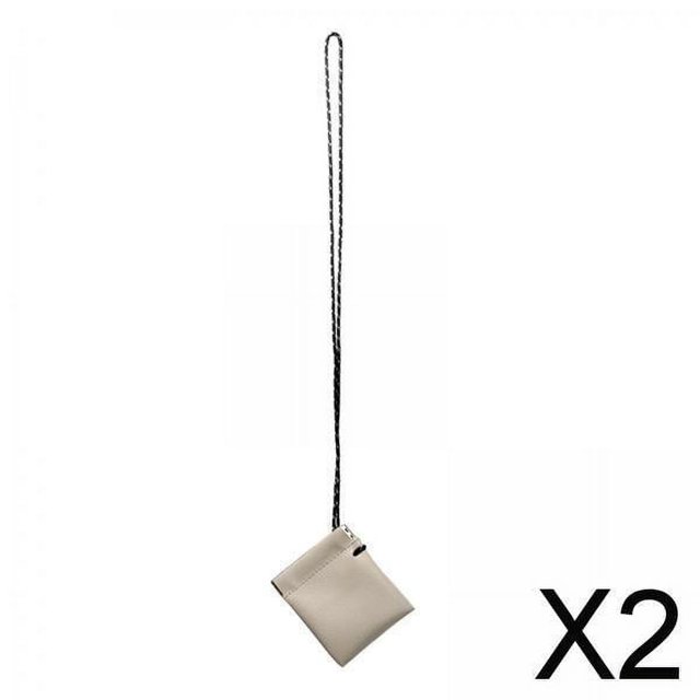 2xhanging Neck Pouch auricular Case de cartera con correa con auriculares Organizador de almacenamiento de auriculares Pocket de almacenamiento de auriculares para pescar al aire libre 2 piezas