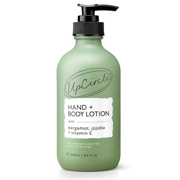 UPCIRCLE Loción para manos y cuerpo con agua de bergamota 8.45 oz - Para nutrir + reparar - Glicerina + Jojoba - Vegano natural + Libre de crueldad
