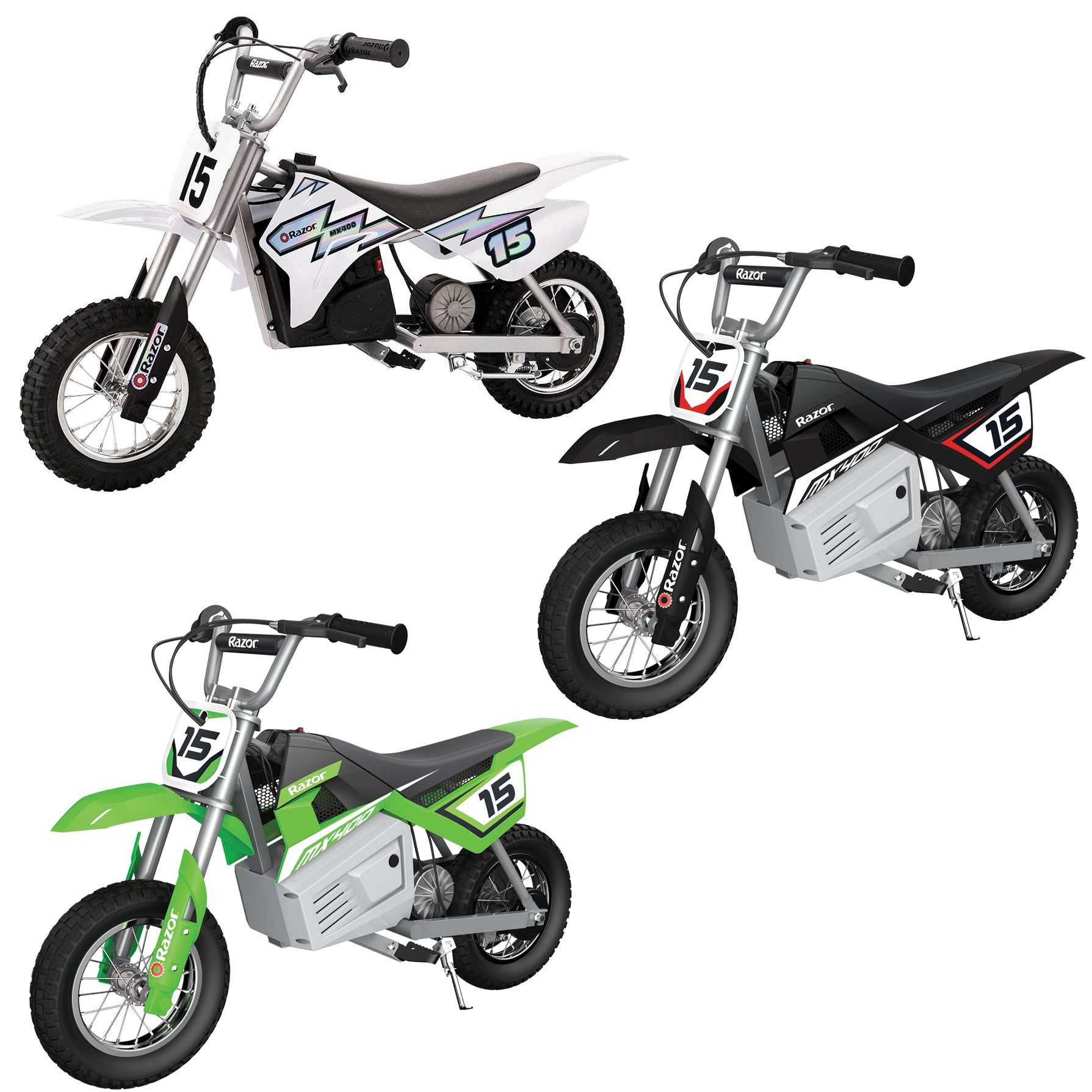 Razor MX400 Dirt Rocket Electric Motocross Motorcycle Dirt Bike (3 Pack)