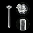 thumbnail image 4 of Unique Bargains M4x40mm Plastic Phillips Bolts PC Pan Head Machine Screws Transparent 50 Pack, 4 of 5
