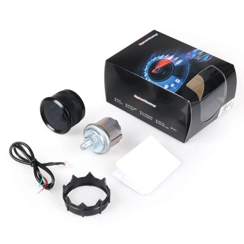 2" 52mm Blue Digital LED 0-150 Psi Oil Pressure Gauge Press Meter with Sensor