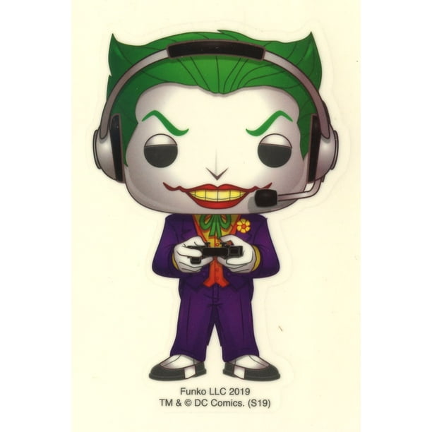 Funko Dc Batman 80th The Joker Sticker Gamer Glow In The Dark Walmart Com Walmart Com