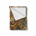 thumbnail image 2 of Grunge Soft Flannel Fleece Throw Blanket, Paisley Like Mandala Motif with Flowers Leaves and Buds Image, Cozy Plush for Indoor and Outdoor Use, 50" x 70", Multicolor, by Ambesonne, 2 of 6