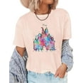 thumbnail image 3 of Magical T Shirt for Women Magic Kingdom Castle Graphic Shirts Family Vacation Short Sleeve Tee shirts Summer Casual Tops, 3 of 3