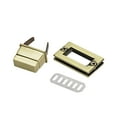 thumbnail image 4 of 2 Sets Rectangular Purses Twist Lock 32mm x 20mm Clutches Closures for DIY Bag Making, Brussed Brass, 4 of 4