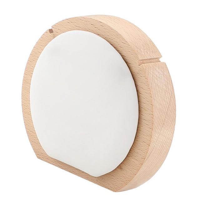 Apoyos Redondos de Madera Yuyangstore para Collar de Joyería de Exhibición Blanco