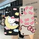 thumbnail image 5 of Case For OPPO A52 A54 A55 A57 A59 A93 A83 A92S A93S 4G 5G A16 Colour Simple Liquid Silicone Case Cute Hello K-Kitty Cat, 5 of 5