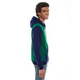 thumbnail image 3 of American Apparel Unisex Flex Fleece Zip Hoodie Peppered Vintage Green/ Peppered Lapis S, 3 of 3