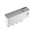 thumbnail image 2 of Cqxid Rack Under $30 Toothpaste Dispenser Squeezer With Holders For Bathroom Shelf Cups Toothbrush Toothpaste Holder Drawer Organizer Space Cups Grey, 2 of 5