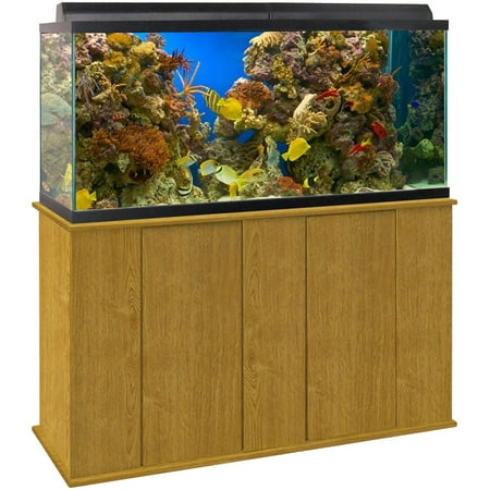 Upright Aquarium Stand Oak 75 90 Gallon Walmart