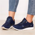 thumbnail image 5 of Willtoo Shoes For Women Slip On Sneakers Breathe Walking Shoes Fashion Comfort Non Slip Platform Running Tennis Shoes Blue, 5 of 5