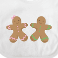 thumbnail image 4 of Inktastic Twin Gingerbread Boy and Girl Co Boys or Girls Baby Bib, 4 of 4