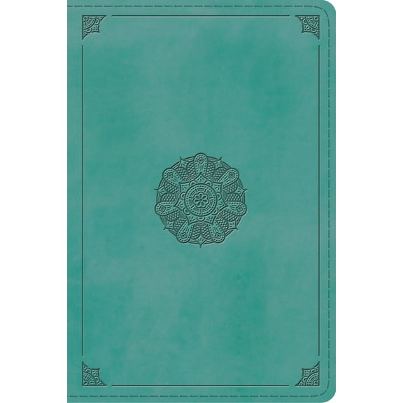 ESV Study Bible, Personal Size (Trutone, Turquoise, Emblem Design) (Hardcover)