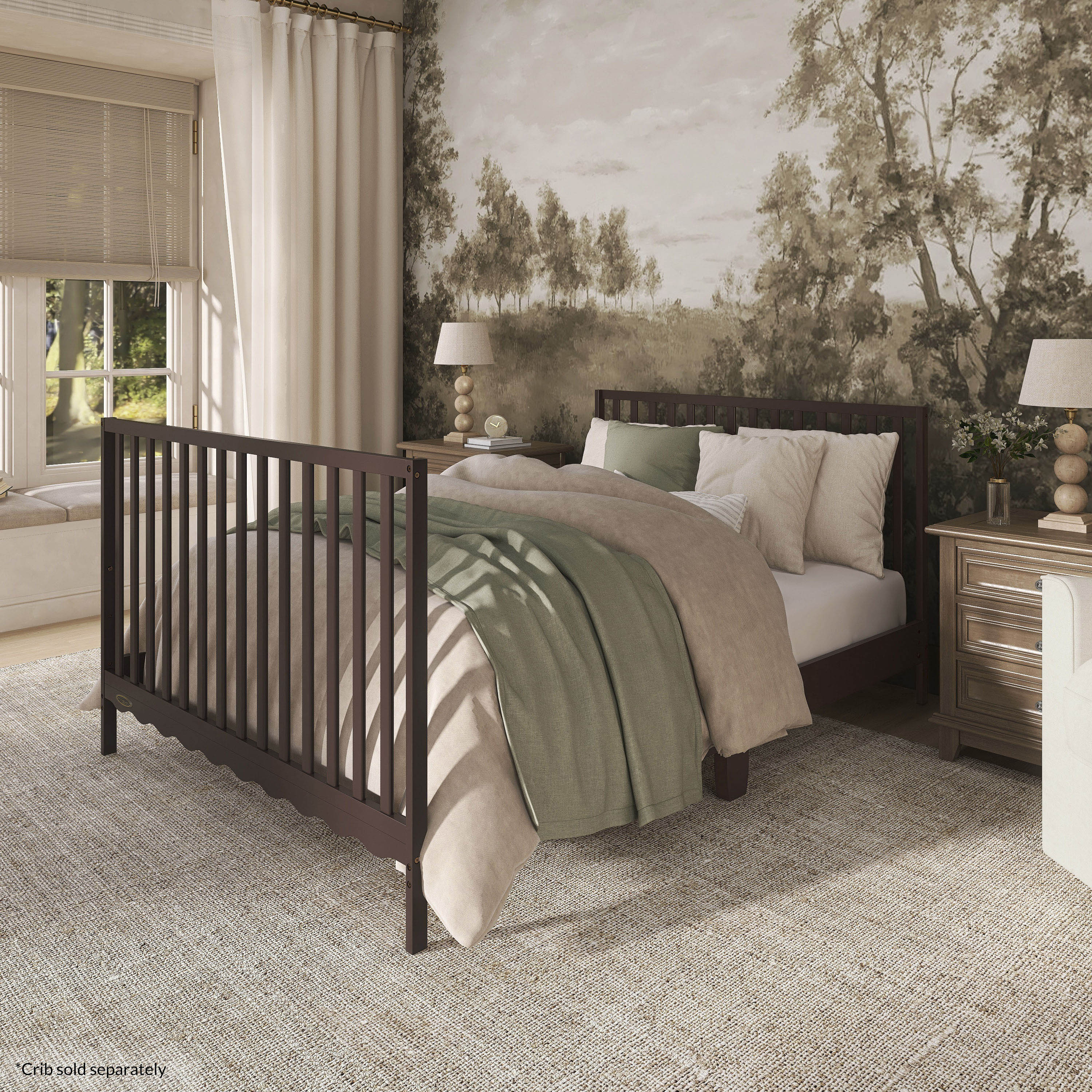 Dream On Me Universal Bed Rail, Chocolate Chip