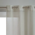 thumbnail image 3 of VCNY Home Hatfield Woven Sheer Stripe Grommet Curtain Panel Pair, 76 x 63, Natural, 3 of 3