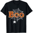 thumbnail image 3 of Boo Web Spider Halloween Day Party Trick Or Treat Design T-Shirt, 3 of 4
