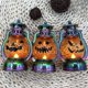 thumbnail image 4 of DGLQMYX (Liquidación) Calabaza decorativa de Halloween, vela electrónica de plástico vintage de Pascua, calabaza de mano galvanizada, estilo americano, 4 of 8