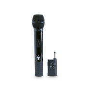 Angle View: Singing Machine Unidirectional Dynamic Wireless Microphone, Black, SMM107