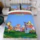thumbnail image 4 of Osos Montañeses Conjunto de sábanas temático, trío de piezas, cómodo y amigable con la piel, diseño único, regalo de decoración para el hogar para familiares, amigos y fans,135cm *200cm, 4 of 6