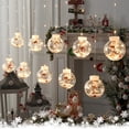 thumbnail image 5 of Christmas Indoor Balls Hwkond LED Christmas Star Light Christmas Decorations LED Curtain String Lights Christmas Christmas Tree Decoration For Home New Year's Gifts,3.14in, 5 of 8