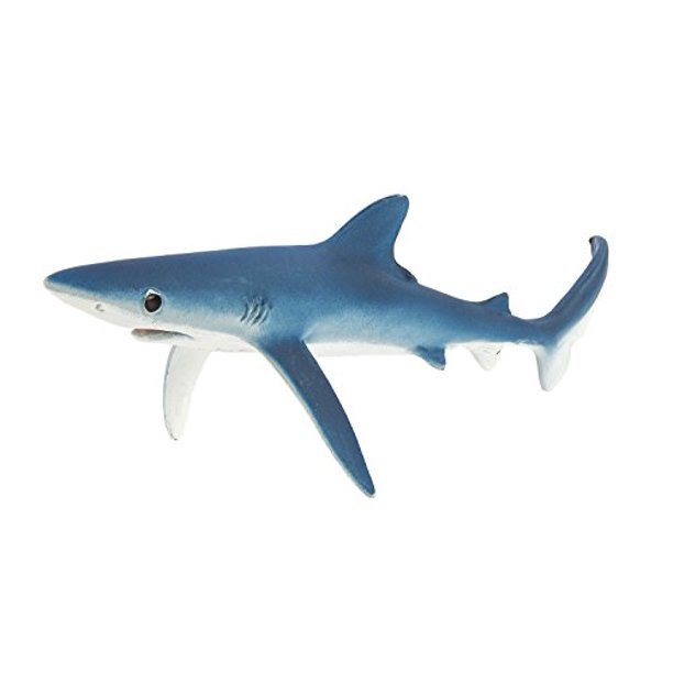 Safari Ltd Monterey Bay Aquarium Sea Life - Tiburón azul - Modelo de figura de juguete realista pintado a mano - Construcción de calidad con materiales seguros y sin BPA - Para edades de 3 en adelante Safari Ltd. 95866021184