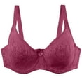 thumbnail image 1 of Birdeem Womans Printing Gathered Together Large Size Daily Bra Underwear No Rims, 1 of 4