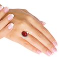 thumbnail image 2 of 925 Silver Ring For Women - Teens Red Stone Stone Silver Ring Size 8 October Birthstone Costume Silver Ring Size 8 Gift For Wife On Valentine's Day 925 Silver Jewelry With Gemstone, 2 of 5