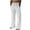 White, variant on QATAINLAV Linen Drawstring Beach Pants for Men Summer Loose Fit Wide Leg Pants Basic Solid Color Elastic Waist Straight Trouser with Pockets Best Sales Today Gray 3XL