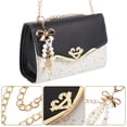 thumbnail image 4 of Bolso de la cadena de la cadena de las mujeres de moda de 1pc Bolsa de cuerpo cruzada de cisne elegante bolso de un solo hombro, 4 of 6