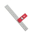 thumbnail image 1 of Xingzhi Home Woodworking Tools Wood Measuring Rulers T-type Hole Ruler Stainless Scribing Marking Line Gauge Carpenter Measuring Tool 30cm right angle 1Set, 1 of 6