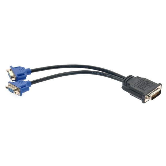 Mobutofu 1Set -59 59-Pin Male to Dual VGA Female Y Splitter Video Adapter Cable for Dual Monitor Connector