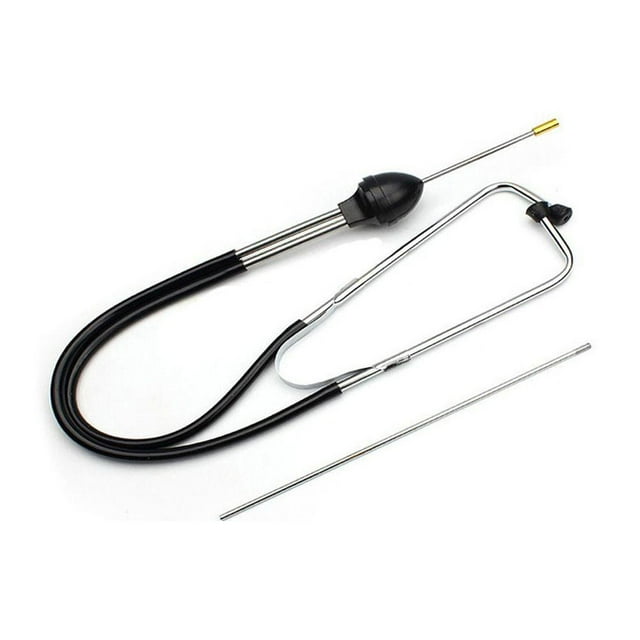Professional Automotive Cylinder Stethoscope for Engine Noise Diagnosis Silver Black