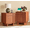 Cherry-Skeleton Line, variant on Wetalus Mid-Century Modern Nightstand with Charging Station, 2 Drawers, Oak