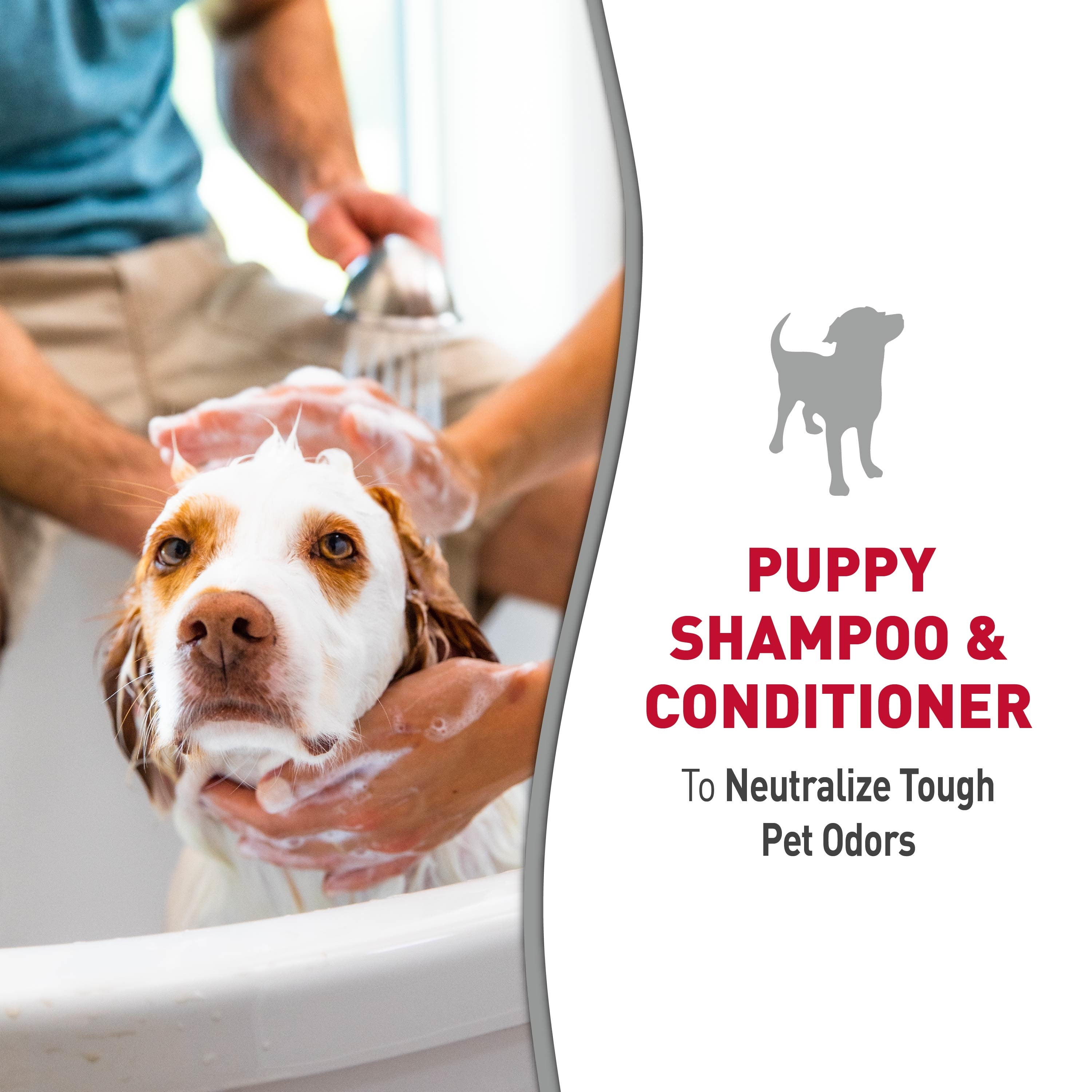 (6 pack) Nature’s Miracle Puppy Shampoo & Conditioner for Dogs, Cotton Breeze Scent, 16 oz.