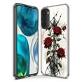 thumbnail image 3 of MUNDAZE Motorola Moto G Fast Étui de Téléphone Double Couche Fil Barbelé Gothique Roses Rouges, 3 of 6