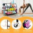thumbnail image 2 of Weight Rack for Dumbbells, Dumbbell Rack, Home Gym Storage Rack with Wheels, 2 of 9