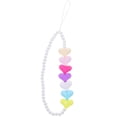 thumbnail image 1 of Shisuyan Wrist Hand Strap Phone Lanyard Camera Phone Chain Heart Shape Beads Lanyard, 1 of 8