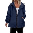 thumbnail image 1 of Wensltd Veste de Sport pour Femmes Légère de Randonnée en Plein Air Imperméable à Manches Longues avec Poches, 1 of 7