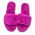 thumbnail image 2 of INC International Concepts Women’s Faux-Fur Slide Slippers, Magenta, Large, 2 of 2