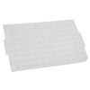 Unique Bargains Clear White PP 96 Round Shaped Hole Well PCR Plate Holder Box Pads