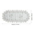 thumbnail image 2 of Elegant Oval Table Runner Lace Table Runner Dining Room Wedding Table Decoration, 2 of 8
