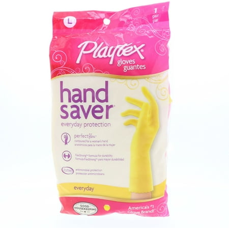 Playtex HandSaver Gloves Everyday Protection Large, 1