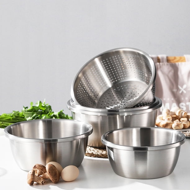 TABLETREANDS Bowl Drenador De Acero Inoxidable Resistente Para De Y Verduras En Cocina