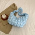thumbnail image 4 of Bolso de axila de nube para mujer, Bolso Hobo hinchado de Color sólido, Bolso ligero de ocio para mujer, 4 of 8
