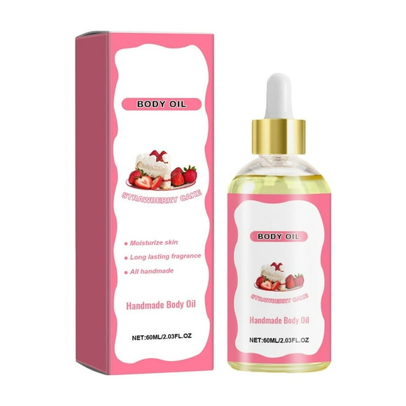Strawberry Body Skin Care Oil Body Juice Oil Strawberry Fragrance Moisturizing Skin Care 60ml