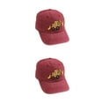 thumbnail image 3 of Maytalsory Trendy Baseball Cap For Kids Must-Have Accessory For Outdoor Play Comfortable wine red 2Set, 3 of 6