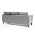 thumbnail image 6 of Mellow Hana Modern Upholstered Linen Fabric Sofa with Armrest Pockets, Heather Grey, 6 of 7