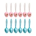 thumbnail image 2 of Painted Bunny Easter Eggs - 1.57" Multicolor Egg Decorations, 12Pcs Holiday Party and Egg Hunting Supplies, Reusable Spring Party Decor, 2 of 6