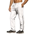 thumbnail image 3 of Avtoify Men Outdoors Fashion Solid Casual Zipper Elastic Waist Pocket Mens Shorts Cargo Pants, 3 of 8